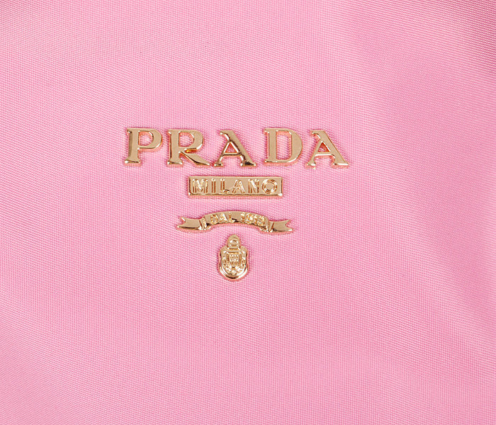 2014 Prada fabric shoulder bag BL1563 pink - Click Image to Close